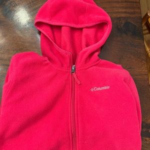 Columbia full zip fleece hoodie - Size L 14/16